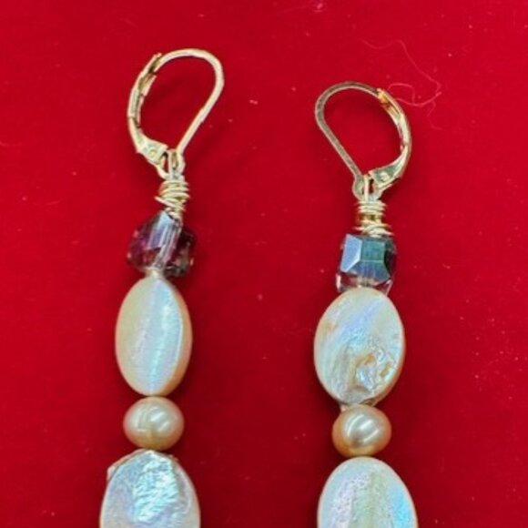 Fresh Water Pearl Earrings - Holiday Sale - Picture 2 of 2